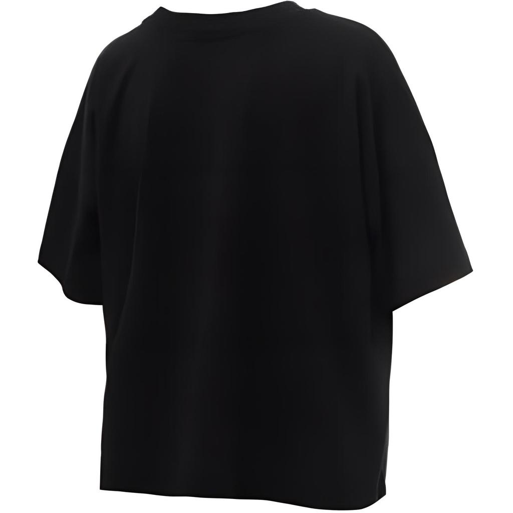 Adidas Fashionable Versatile Round Neck Pullover Short Sleeve T-Shirt Women Tops Black BP7942