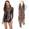 leopard scarf,silky chiffon,warm in winter and cool in summer