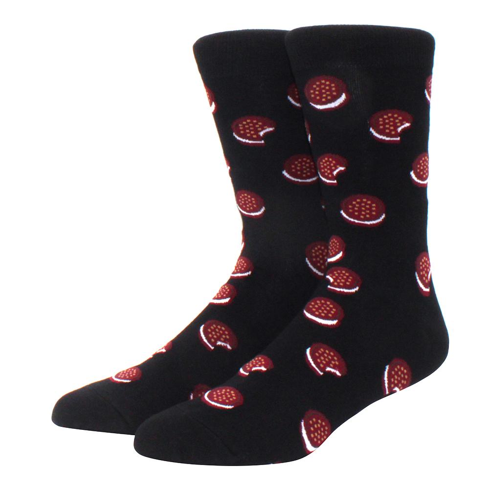 High Quality Fashion casual men's socks cartoon food car series fun women's socks