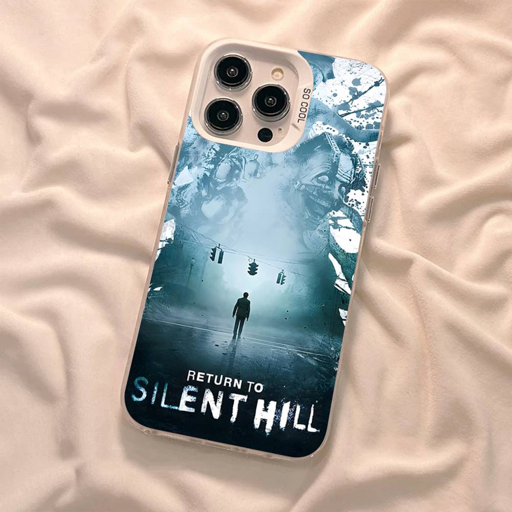 

Horror Games S-Silent H-Hill Color Phone Case For IPhone 17 16 15 14 13 12 11 Pro Max Plus Pro Shell iPhone 15