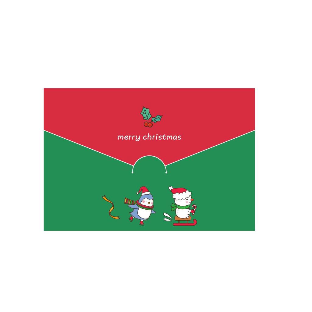 2025 Christmas Holiday Greeting and Thank You Card with Envelope - Merry Christmas Blessing