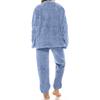 Set Pigiama da Donna con Fodera in Pile e Ispessito, Girocollo, Pantaloni Lunghi