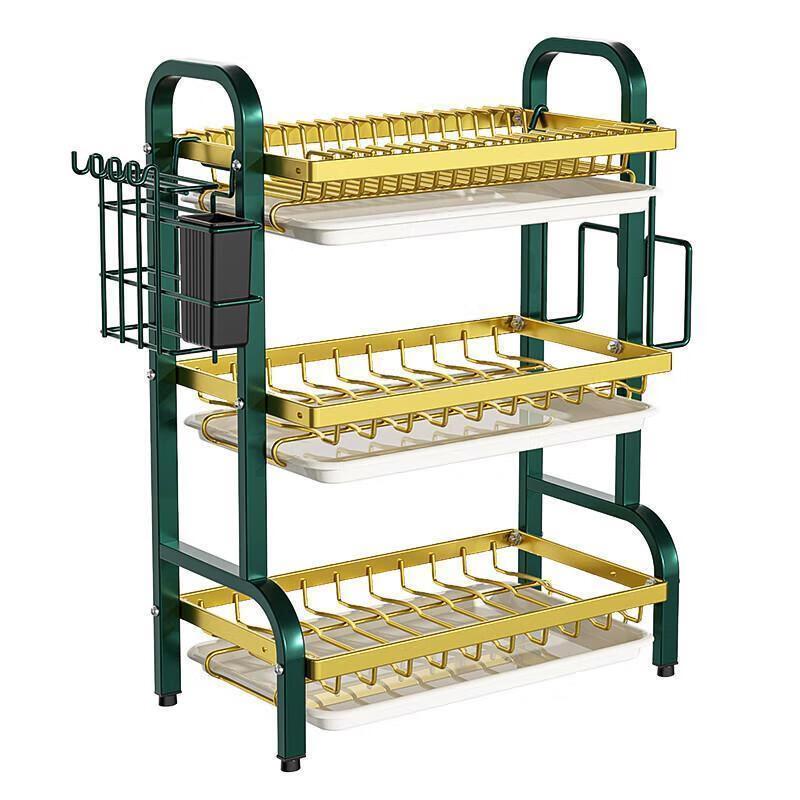 3-Tier Kitchen Countertop Dish Drying Rack