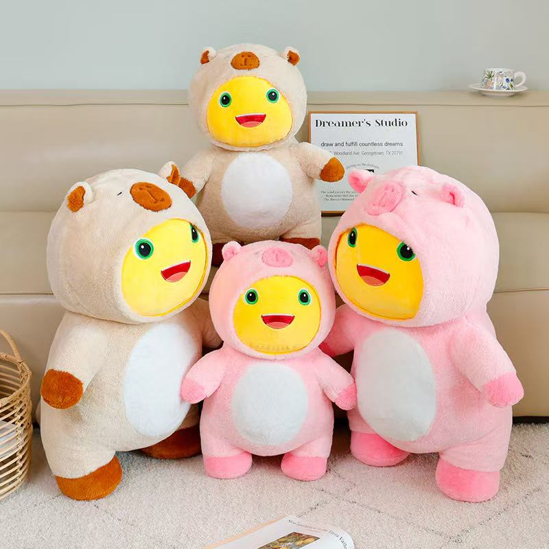 38/50cm New Simulation Chubby Milk Dragon Doll Stuffed Plush Toy Cartoon Anime Cute Pillow Children's Birthday Gift Fun Doll