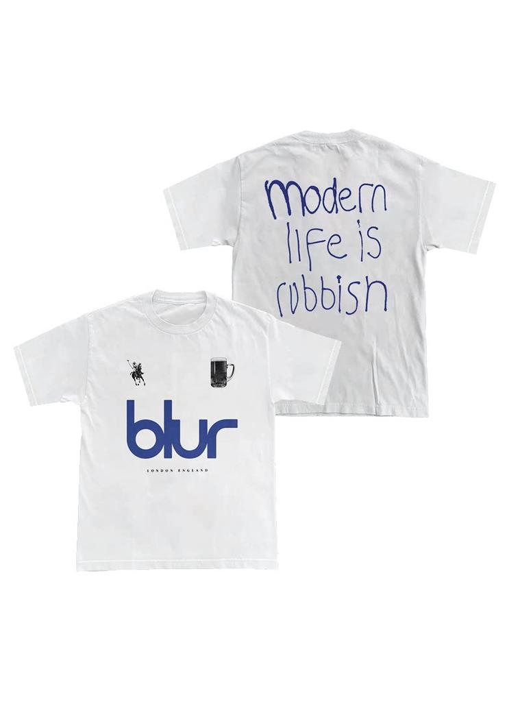 ZX BLUR Blur Band Britische Rock Punk Musik Lässiges T-Shirt Herren und Damen Luxus Band Marke Oberteil 2026 Neue Band