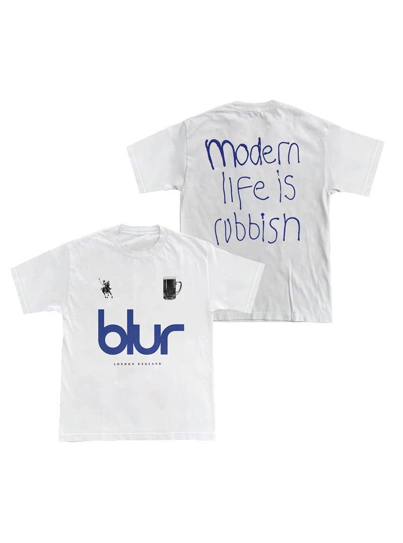 

BLUR Blur Band British Rock Punk Music Casual TShirt Mens and Womens Luxury Band Brand Top 2026 New Band Logo XL