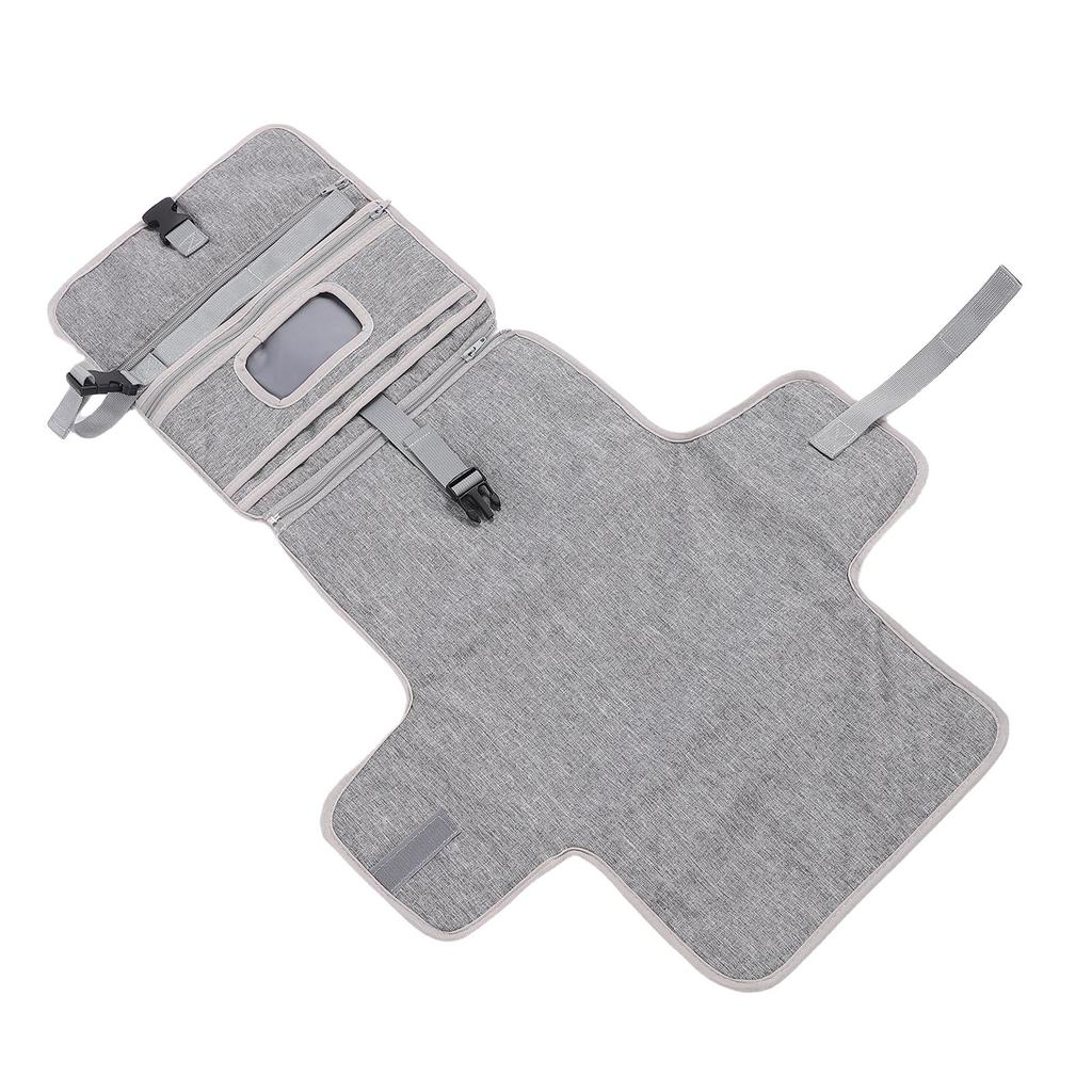 Newborn Changing Mat with Wet Wipe Holder Water Proof Portable Baby Diaper Changer Pad for Travel
