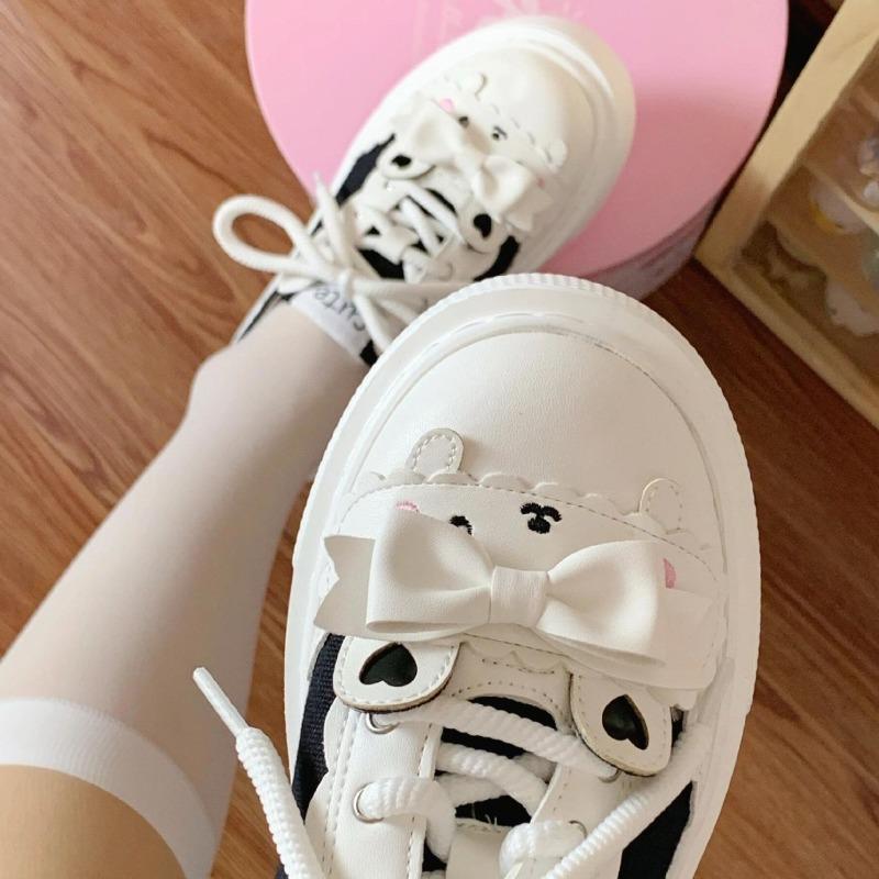Daily Cute Soft and Versatile Canvas Shoes, Original Lolita Shoes from Porterby College for Women