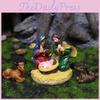 Resin Christmas Scene Figurines With Style Family Set For Holiday Decorations
