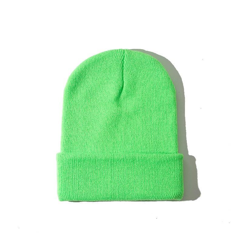 Gram Solid Color O Knitted Hat Autumn and Winter Cold Hat Warm Hat Women's Versatile Pullover Hat
