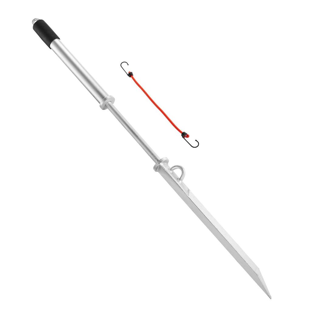 Sand Spike Boat Anchor, 90 cm Slide Anchor Shore Spike, Galvanized Carbon Steel Boat Shore Anchors, Shallow Water Beach Anchors, for Securing Jet Ski