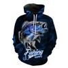 Offshore fishing shirt print FISHING fishing pattern hoodie outdoor sports leisure fleece fishing sweater