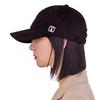 VA Square Suede Ball Cap Black