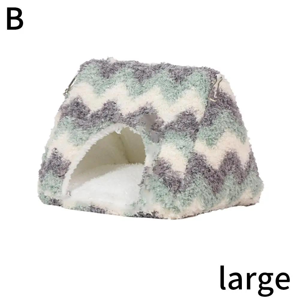 Warm Bird Nest Winter House Hanging Hammock Cage Accessories Plush Hideaway For Parrot Hummingbird Decoration Bird Cages P9Z2