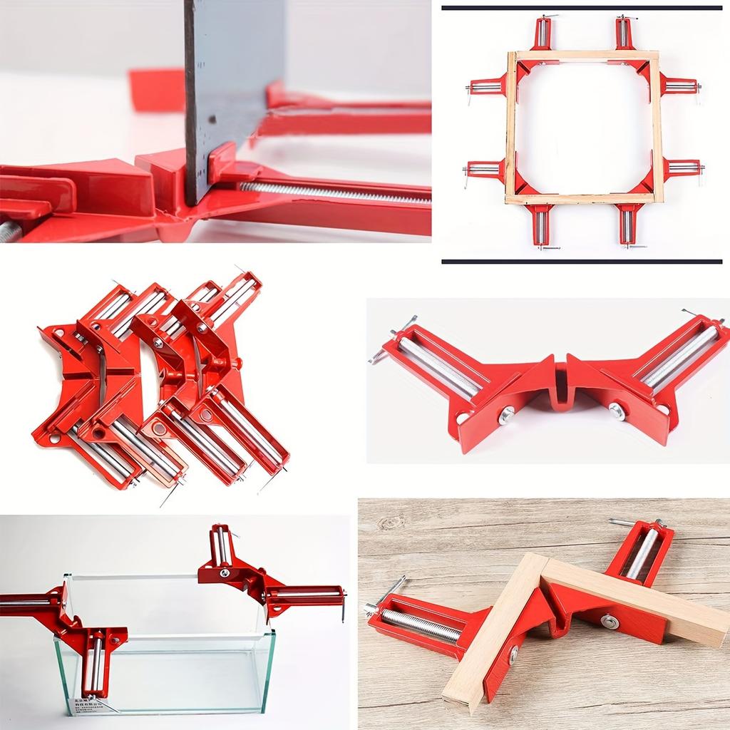 Right Angle Clamp, 90 Degrees Corner Clamp, Picture Frame Holder, Glass Holder, DIY Woodworking Hand Tools