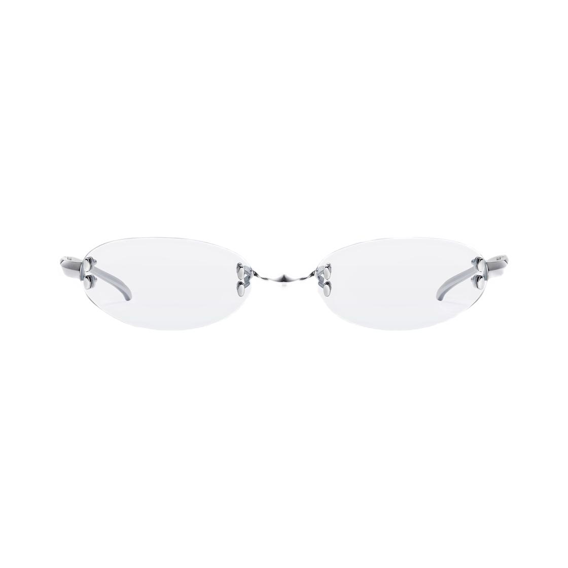 Gentle Monster Furi 02 Silver Clear Unisex Eyewear ONE SIZE серебряный