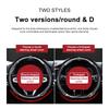 1Pcs Carbon Fiber Car Steering Wheel Cover Emblem Car Accessories for Dodge Journey Ram 1500 Dart Dakota Durango Challeager NITRO SRT Charger
