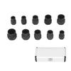 10Pcs Nut Remover Set Stripped Lug Bolt Broken Screw Extractor Hex Socket Tool Multiple Sizes