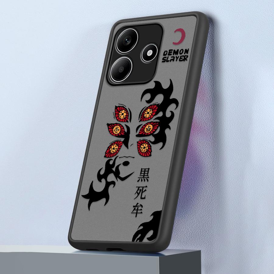 Case for Xiaomi Redmi Note 14 11 A4 14C 13C 9S 13 Pro Plus 10 12 Funda Back Phone Cover Cool Demon Slayer Kokushibo
