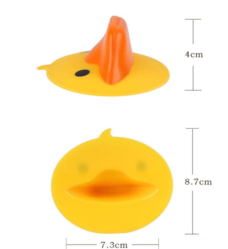 Silikon Anti-skallingshansker Little Yellow Duck Cartoon BBQ Varmeisolering Ovn votter Gryteklut Hansker Kjøkkentilbehør