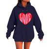 Women's Loose Comfortable Casual Fashionable Love Printed Long Sleeved Sweatshirt