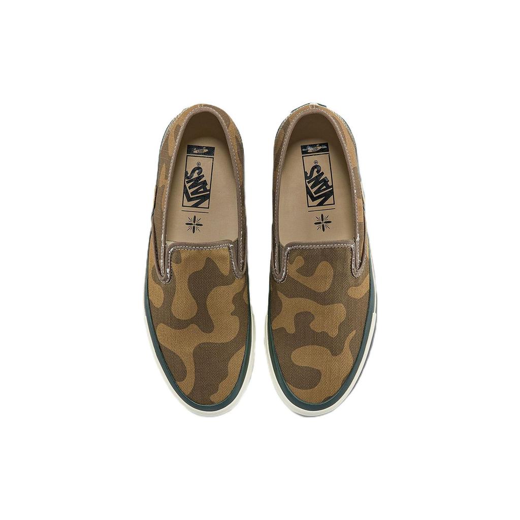 Vans Taka Hayashi X  Style 48 LX Slip-On Durable Lightweight Low-Top Skate Shoes Unisex Sneaker Brown Camouflage VN0A5FC5BRO