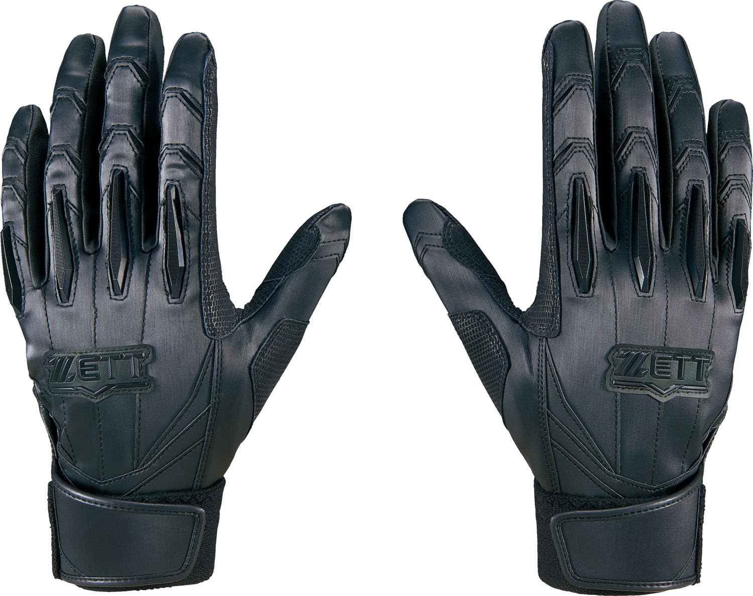 

ZETT Pro Status Baseball Batting Black Size BG13011HS Gloves, Ambidextrous, (1900), L, чёрный