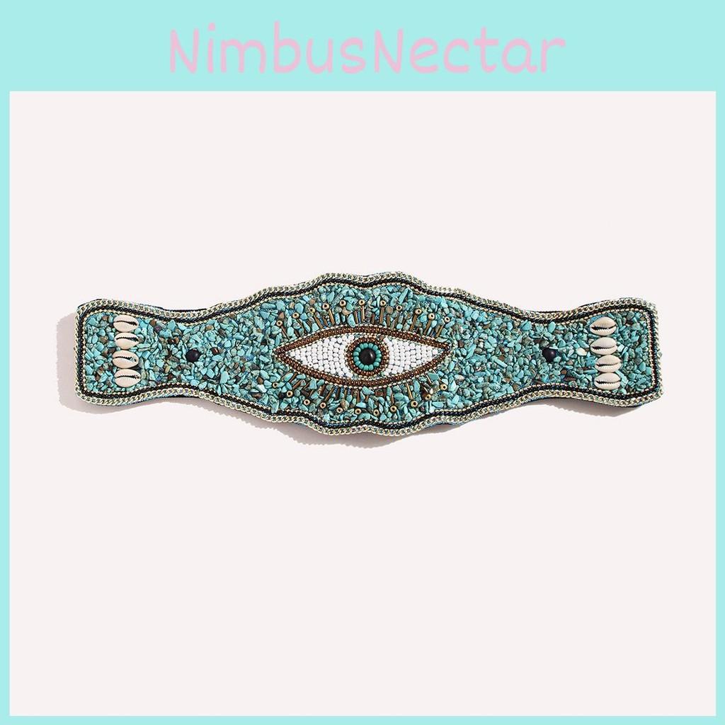 Wide Womens Ethnicinspired Waist Belt With Plastic Turquoise And Rhinestone Embellishments For Seasonal Fashion