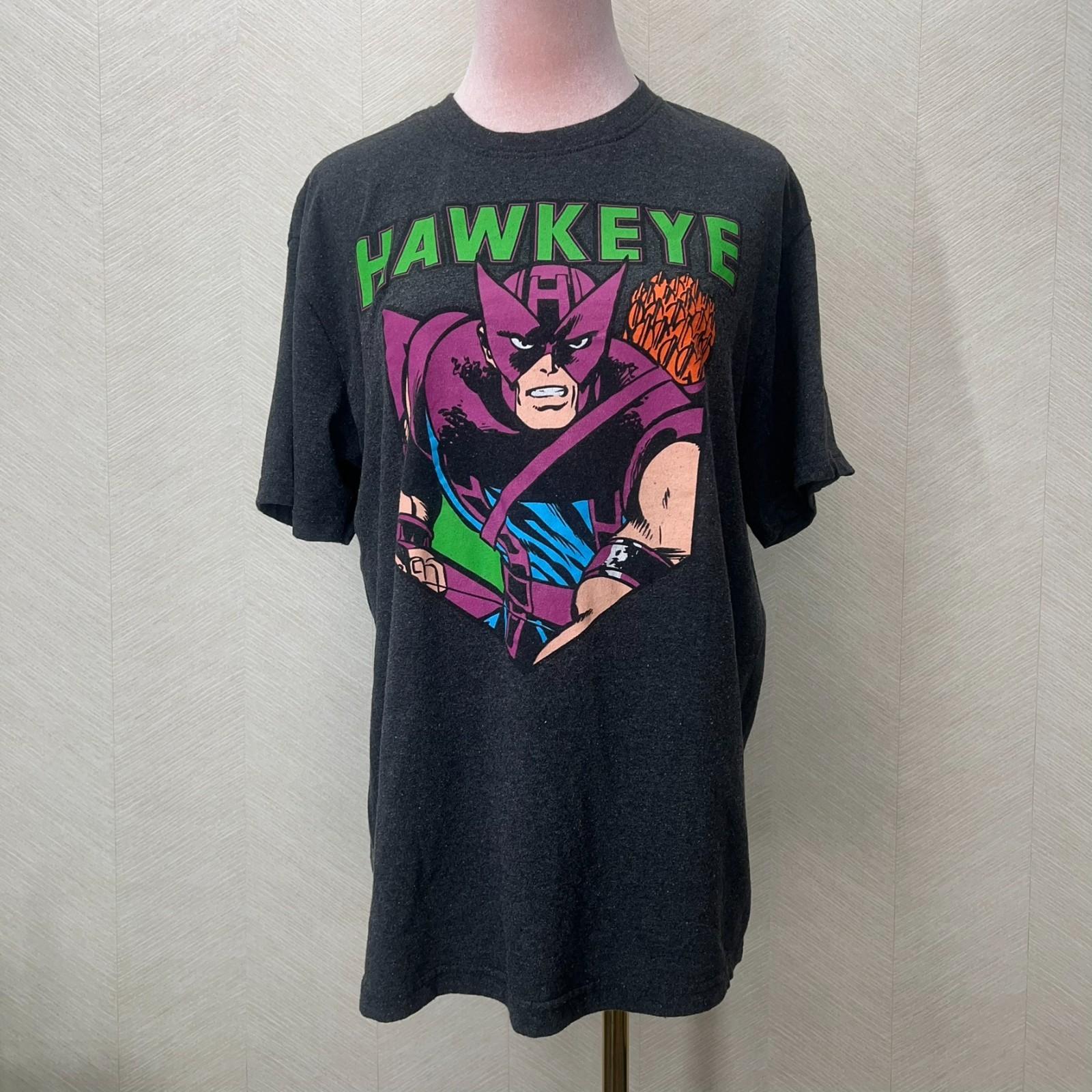Marvel Short Sleeve Heather Gray Comics Hawkeye Graphic T-Shirt Mens Size M S разноцветный