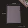 Transparent Waterproof A4 L-Shaped Document Folder with Single Clip