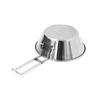 Stainless Steel Bowl With Foldable Handle Outdoor Camping Picnic Tableware Portable Cookware