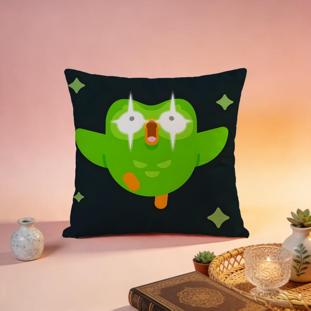 Popular DDuolingoed Cushion Cover Premium SkinFriendly Pillow Case MultiPurpose for Home Office Travel