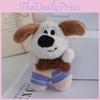 Adorable Plush Dog Keychain Cute Cartoon Design For Car Keys And Backpacks
