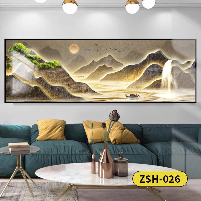 Golden Mountain Self-Adhesive Wall Art: Ideal for Bedrooms, Living Rooms, Hotels, and Guesthouses