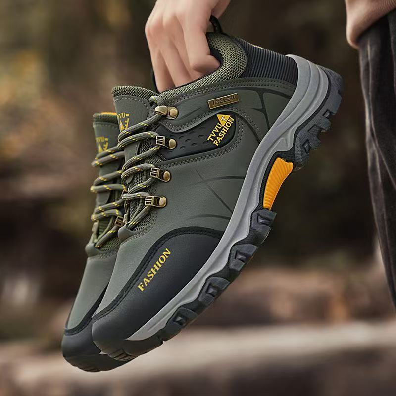 Spring New Hiking Shoes Men's Shoes Breathable Construction Site Work Non-slip Wear-resistant Sports Leisure Work Shoes Men