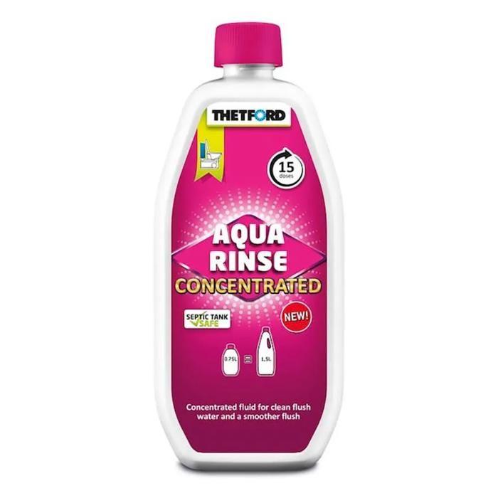 Liquide Pour Réservoir d'Eau De Chasse - Thetford - Aqua Rinse Concentré - 0,75 L - Parfum Frais