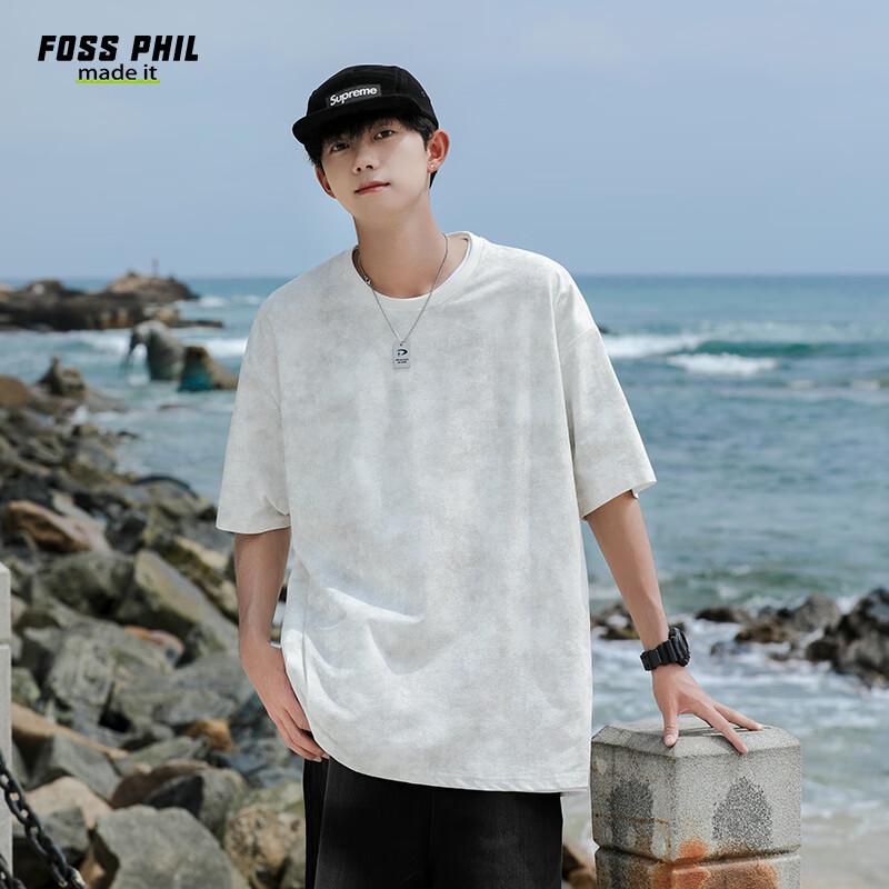Foss Phil Men s Casual Tie-Dye Short Sleeve T-Shirt XL