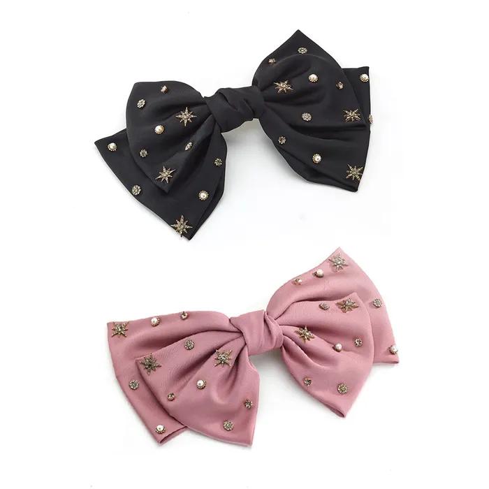 Signature Etoile Satin Big Ribbon Hairpin