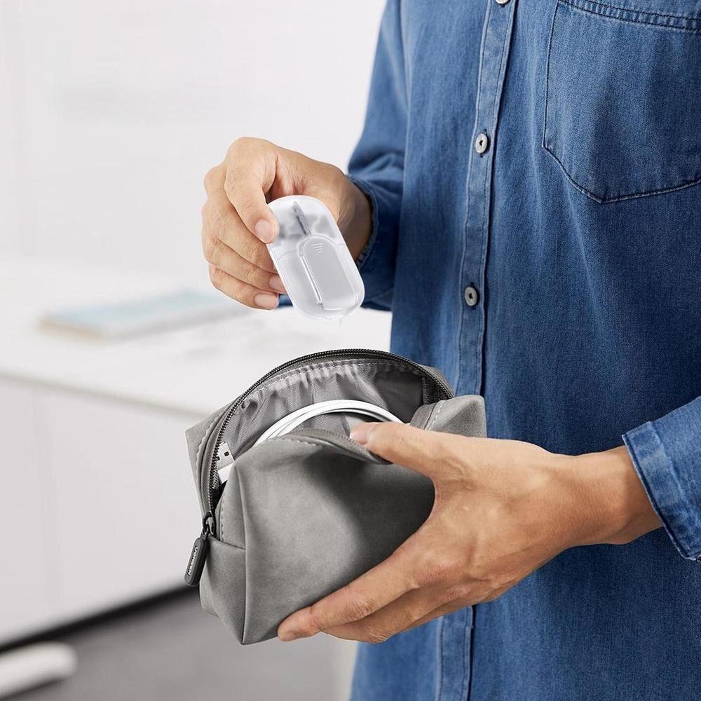 Mit Bürste Tablettenschneider Aufbewahrungsbox Staubdichte Pillendose Tragbarer Medikamententeiler für alle Tabletten