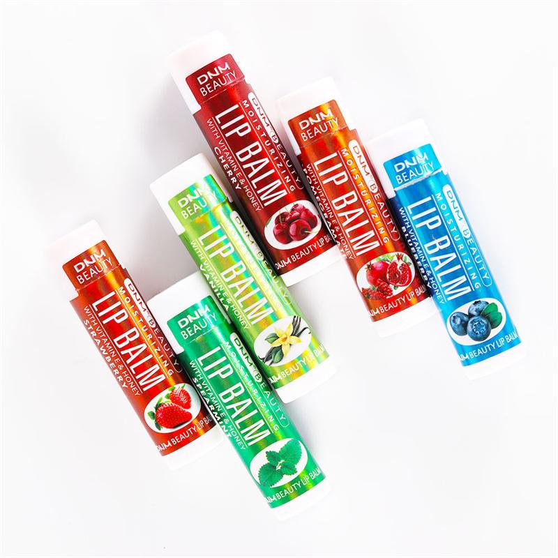 1PC Fruit Moisturizing Lip Balm Continuous Lip Balm Hydrating Anti-aging Reducing Lip Wrinkles Temperature-changing Lip Balm