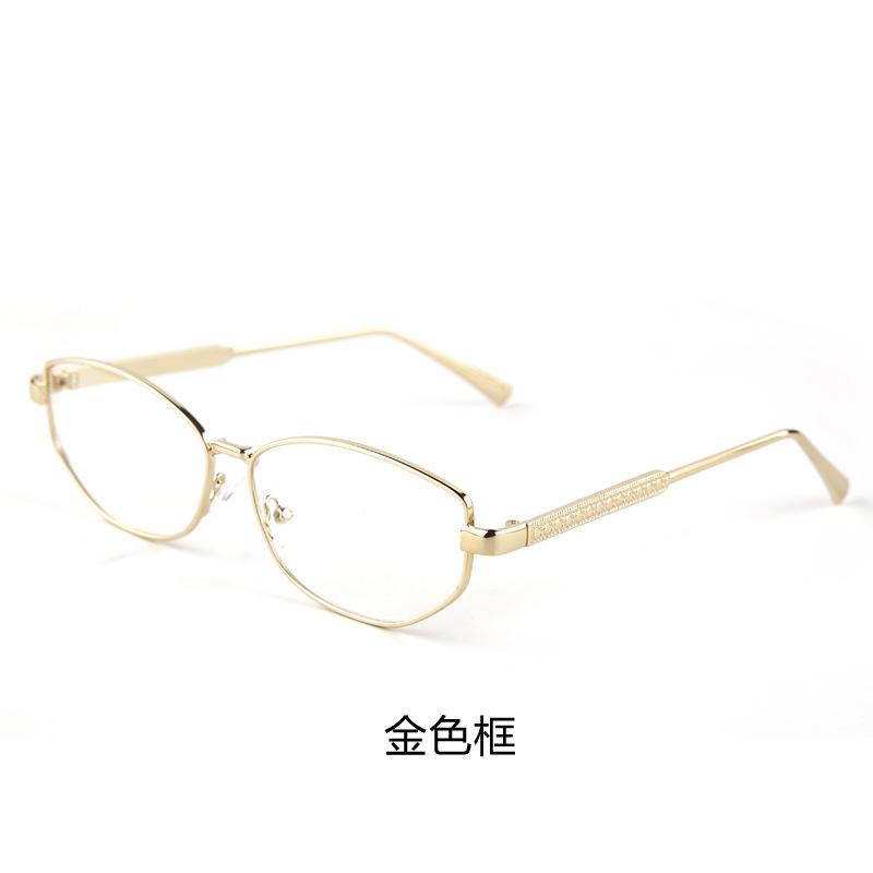 Retro polygonal small frame reading glasses men's and women's high definition anti-blue light daily newspaper reading anti-fatigue glasses