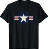 Vintage 1947 To Present Style US Military Aviation Roundel T-Shirt