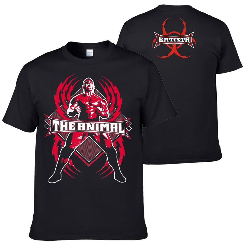 

Batista Short-sleeved T-shirt Men s Pure Cotton Half-sleeved Beast Retro T-shirt European and American Casual Top Summer L