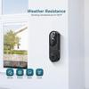 Wireless Wi-Fi Video Doorbell Camera with Two Way Audio, AI Motion Detection, Night Vision and Cloud Storage, 2.4G Wi-Fi Only