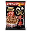 Ezaki Glico Kiwadori no DONBURI-tei Koku Uma Gyudon Packung 3 Portionen