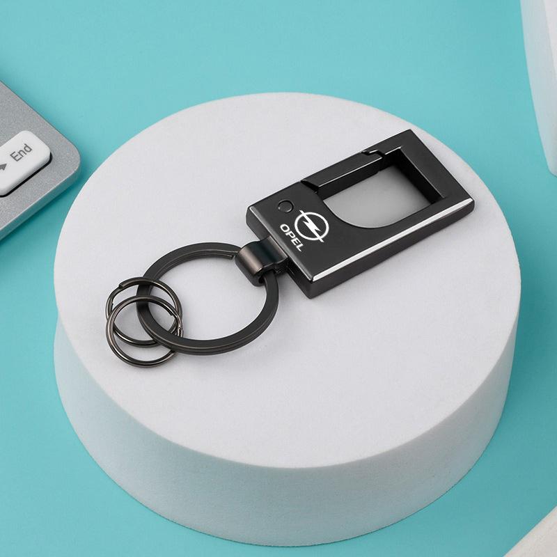 Metal Alloy Car Emblem Keychain Keyring Pendant For Opel OPC Astra Insignia Vectra Corsa Zafira Mokka Antara Auto Accessories