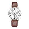 Men's High-End Quartz Watch with Leather Strap - Fashion Gift Timepiece