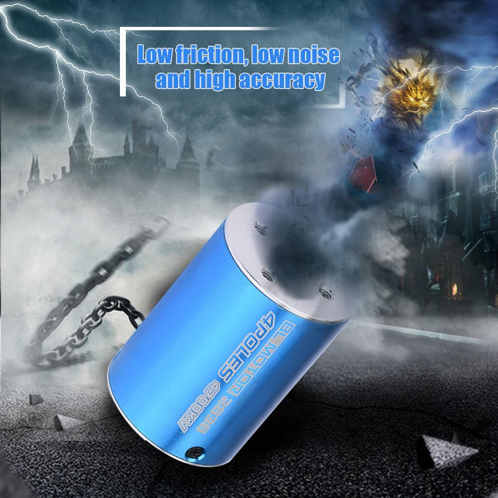 SURPASSHOBBY 4 Poles 2838 4700KV Brushless Motor for 1 12 1 14 RC Car Accessory (4700KV)