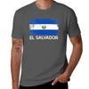 Salvadoran Flag Design Vintage Made In El Salvador Gift TShirt Trendy Pattern TShirt for Unisex
