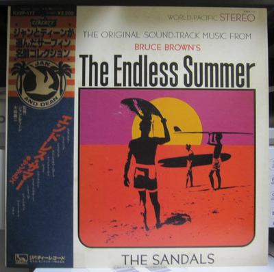 LP Record SANDALS  Endless Summer K22P177PROMO LIBERTY 1981 Japan Obi Rock Used